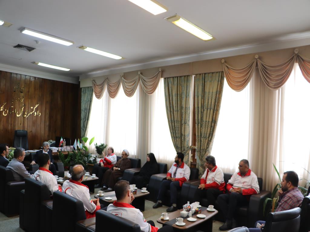دیدار مدیرعامل هلالاحمر گلستان با رئیسکل دادگستری استان