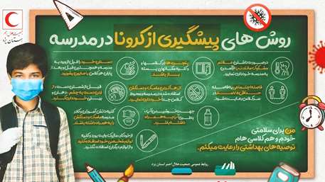 چطور در مدارس از کرونا پیشگیری کنیم؟/موشن‌گرافی