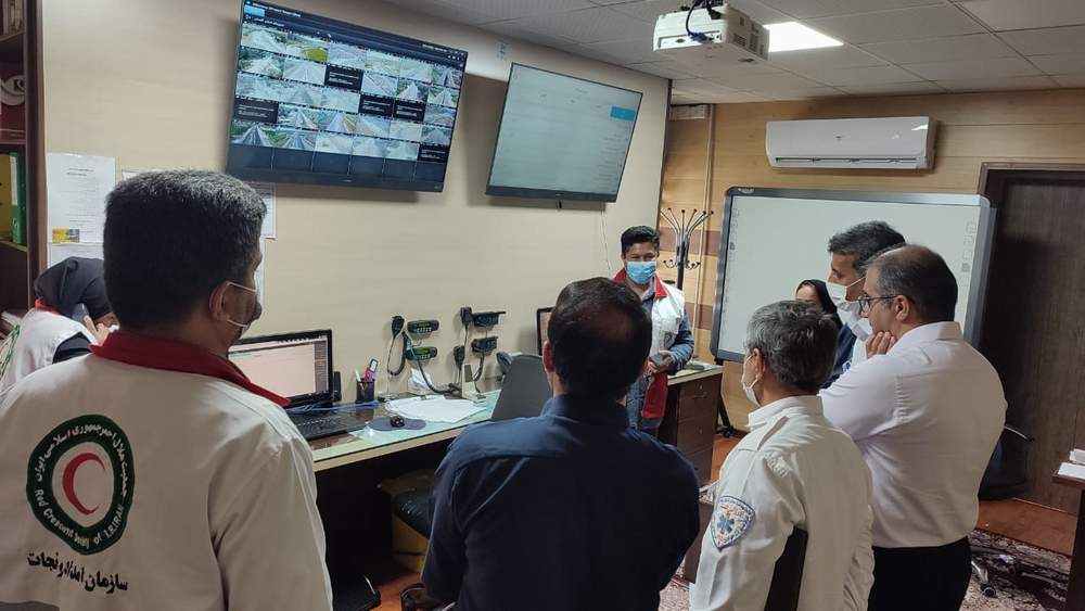 جلسه مشترک مراکز EOC هلال احمر و اورژانس استان گلستان