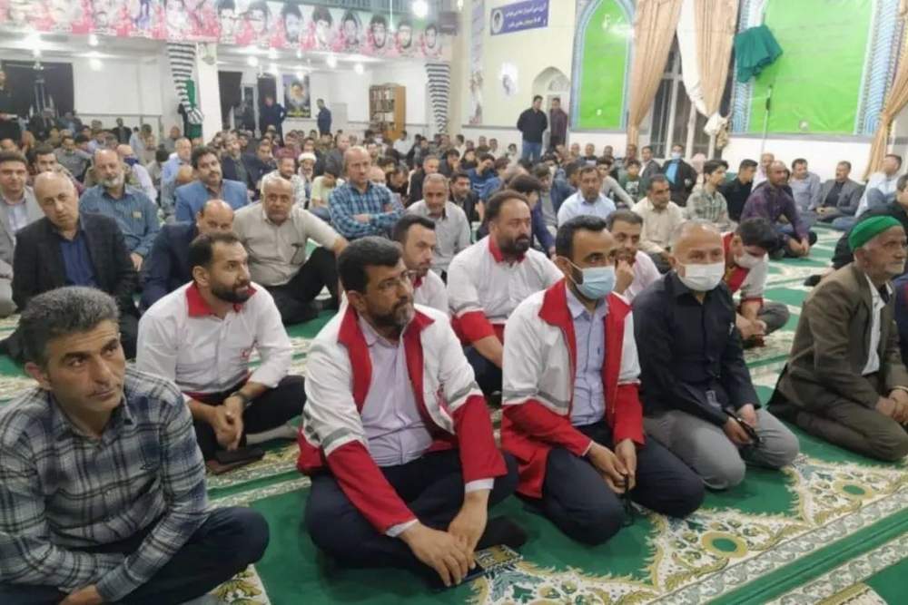 پشتیبانی امدادی مراسم متمرکز بزرگداشت ارتحال امام خمینی(ره) در رحمت آباد شهرستان علی آباد کتول