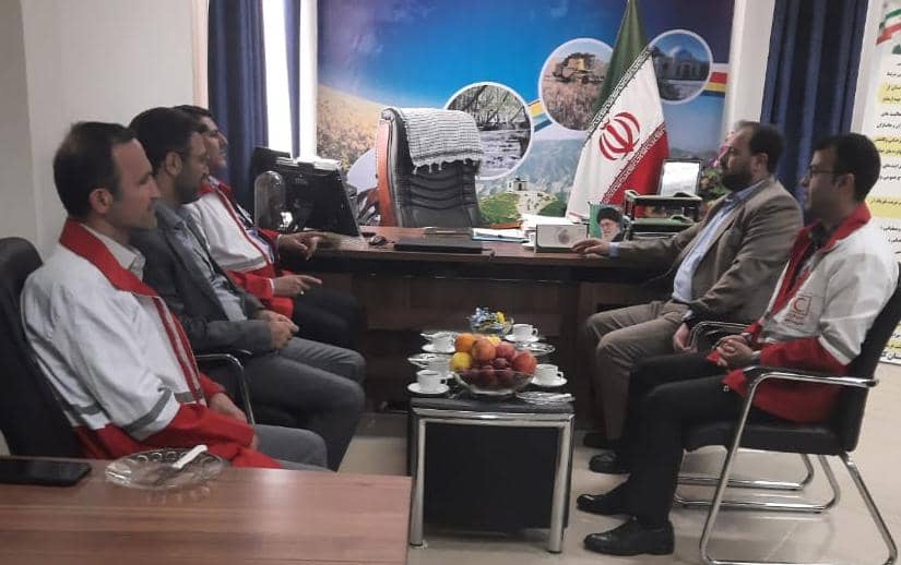 بازدید سرزده مدیرعامل هلال احمر گلستان از شعبه هلال احمر شهرستان کلاله