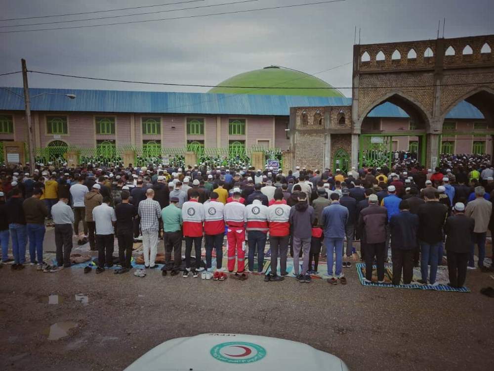 ارائه خدمات امدادی هلال احمر گلستان به ۹۶۸ نفر در نماز عید فطر