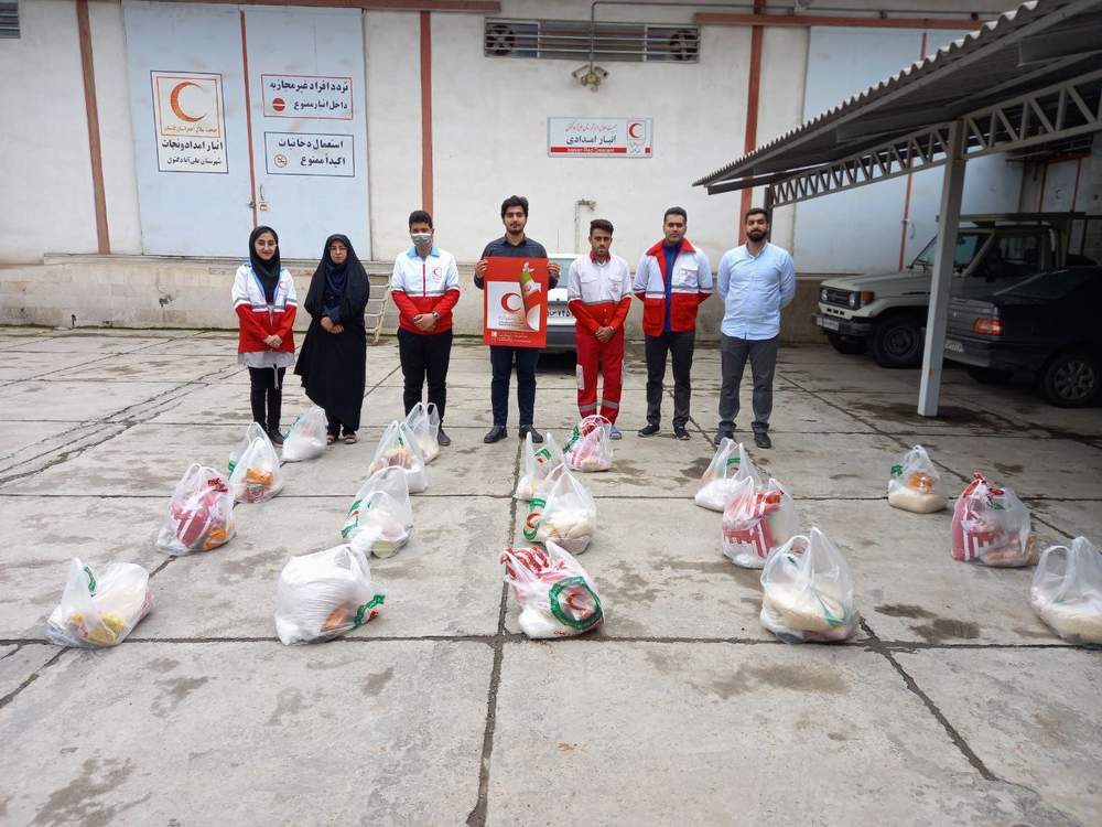توزیع ۴۰ بسته معیشتی با مشارکت پایگاه بسیج مسجد موسی بن جعفر علی آباد کتول