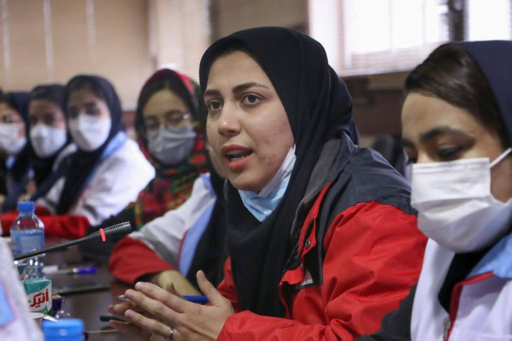 داوطلب هلال احمر گلستان دهیار روستای مرزنکلاته شد