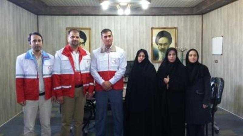 عضویت نائب قهرمان کشتی آلیش جهان در جمعیت هلال احمر کلاله